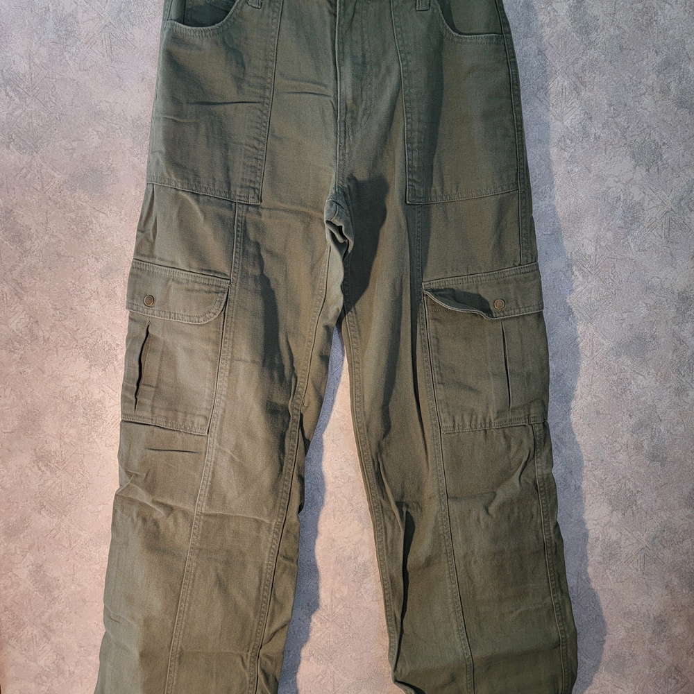 Womens Aeroppstale Green Cargo Pants